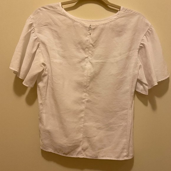 Club Monaco - Flutter Sleeve Top - Picture 3 of 5